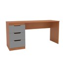 Ver imagem 2 de Mesa para Escritório Madri 3 Gavetas Cinza/freijó - Politorno