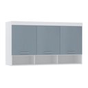 Ver imagem 1 de Guarda Roupa Modulado Alpes Maleiro Ponte Aéreo Casal 1,38m - Módulo Luciane:azul