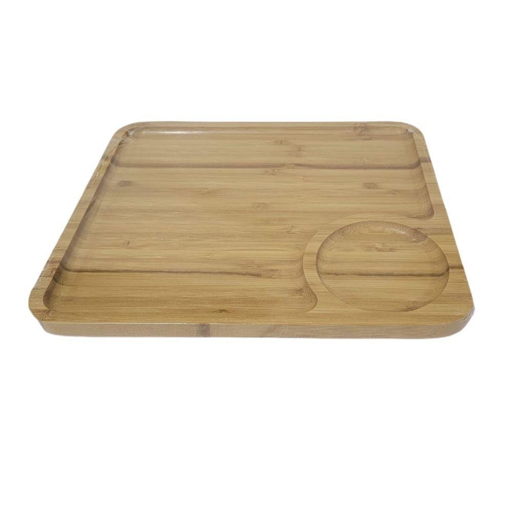 Petisqueira Tábua de Bambú Travessa de Petisco 28 Cm 3689 - 1