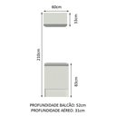 Ver imagem 6 de Conjunto Área de Serviço Topazio Armário e Balcão Madesa