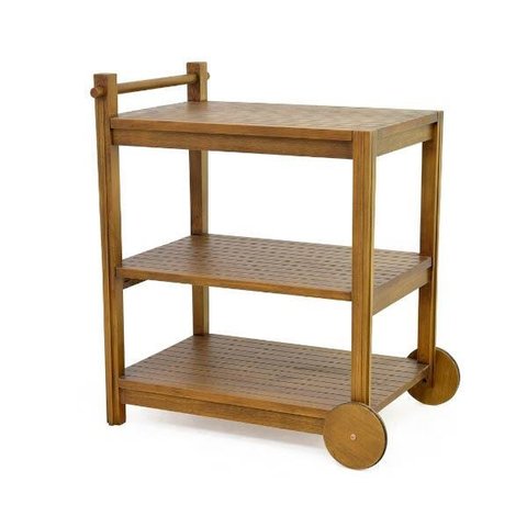 Carrinho de Chá de Madeira Brut - Iaza Moveis