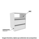 Ver imagem 2 de Mesa de Cabeceira com 2 Gavetas e 1 Nicho - Branco