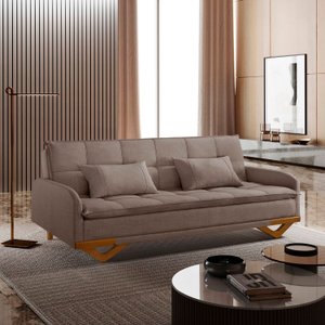 Sofa Cama em Linho 202cm X 92cm Cannes