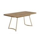 Ver imagem 1 de Mesa Toscana 6 Lugares Carraro Carvalho c/ Dourado