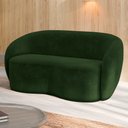 Ver imagem 1 de Sofá Decorativo 1,80cm 2 Lugares Íbis Veludo Verde G33 - Gran Belo