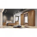 Ver imagem 1 de Guarda Roupa Casal com 1 Porta Espelhada 8 Gavetas Diamond-cumaru Móveis Novo Horizonte