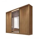 Ver imagem 2 de Guarda Roupa Casal com 1 Porta Espelhada 8 Gavetas Diamond-cumaru Móveis Novo Horizonte