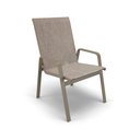 Ver imagem 2 de Kit 6 Cadeiras Riviera Piscina Alumínio Fendi Tela Mocca