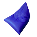 Ver imagem 1 de Puff Pera Triangular Corino Cheio Conforto Almofadão Gigante Hall de Entrada Eventos - Azul