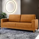 Ver imagem 2 de Sofá 2 Lugares 160cm Living Sala de Estar Kayrós D05 Sintético Whisky - Mpozenato