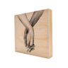 Quadro Mãos Entrelaçadas - 20 X 20cm - 2