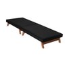 Cama Portátil Dobrável Solteiro 0,80x1,90 Preto -C/Colchão Embutido - 4