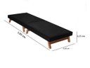 Ver imagem 2 de Cama Portátil Dobrável Solteiro 0,80x1,90 Preto -C/Colchão Embutido