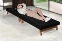 Ver imagem 1 de Cama Portátil Dobrável Solteiro 0,80x1,90 Preto -C/Colchão Embutido