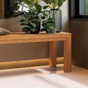 Ver imagem 2 de Banco Floris 3 Lugares Madeira Maciça Rustic Mpozenato 150cm
