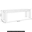 Ver imagem 3 de Banco Floris 3 Lugares Madeira Maciça Rustic Mpozenato 150cm