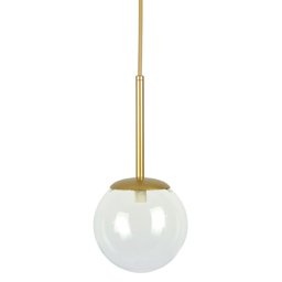 Lustre Pendente Jabuticaba Globo de Vidro Dourado - 2