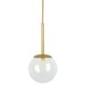 Lustre Pendente Jabuticaba Globo de Vidro Dourado - 2