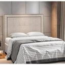 Ver imagem 2 de Cabeceira Cama Box Queen 160 Cm P05 Atenas Linho Cru - Lyam Decor