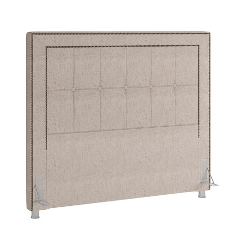 Cabeceira Cama Box Queen 160 Cm P05 Atenas Linho Cru - Lyam Decor