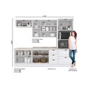 Ver imagem 3 de Cozinha Modulada Completa Americana 7 Peças (2 Armários + 2 Balcões + 1 Paneleiro + 2