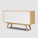Ver imagem 4 de Balcão Alia 2 Portas 3 Gavetas 135 cm x 36 cm Tauari - Telinha Rattan