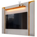 Ver imagem 5 de Painel Tv 75 Pol Marina e Rack com Led 180cm Ricky Off/naturalle B02 - Mpozenato
