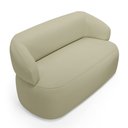 Ver mais imagens de Kit 02 Poltronas Giratória e 01 Sofá Orgânico Glee 03 Lugares 170cm Linho Bege - Abmaza