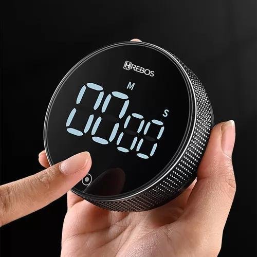 Temporizador Magnético - Timer Led - Preto - 3