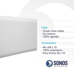 Travesseiro Sonos Nasa Light Baixo 10cm de Altura - 4