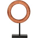 Ver imagem 1 de Decoraçao Escultura de Madeira Círculo Base Ferro Mart 20403