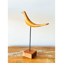 Pássaro em Madeira Escultura Artesanal por Feita por Galdino - 2