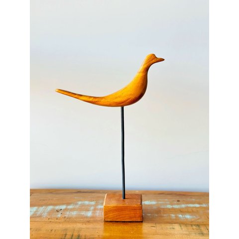 Pássaro em Madeira Escultura Artesanal por Feita por Galdino