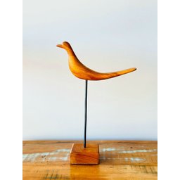 Pássaro em Madeira Escultura Artesanal por Feita por Galdino - 4
