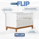 Ver imagem 3 de Berço Americano Flip Branco Acetinado - Reller