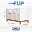 Ver imagem 5 de Berço Americano Flip Branco Acetinado - Reller