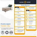 Ver imagem 2 de Cama Box + Colchão de Solteiro Classic Molas Pocket 78x188x61cm