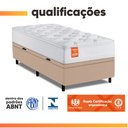 Ver imagem 5 de Cama Box Baú Colchão Solteiro Molas Ensacadas Real 88x188x68cm Branco / Bege Inducol