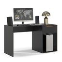 Ver imagem 1 de Escrivaninha Flow Quarto Escritorio 1 Gaveta Preto