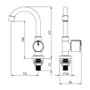 Ver imagem 2 de Torneira Lavatorio Bica Alta Branca Sicilia 2920 Herc