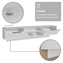 Ver imagem 2 de Rack Suspenso para TV até 80 Polegadas 218 cm 2 Portas Branco Stella Madesa