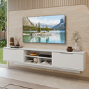 Ver imagem 1 de Rack Suspenso para TV até 80 Polegadas 218 cm 2 Portas Branco Stella Madesa