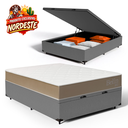 Ver imagem 2 de Cama Box Baú com Colchão de Espuma D33 Double Face Belin Casal 138 cm