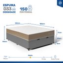 Ver imagem 2 de Cama Box Baú com Colchão de Espuma D33 Double Face Belin Casal 138cm