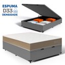 Ver imagem 1 de Cama Box Baú com Colchão de Espuma D33 Double Face Belin Casal 138cm