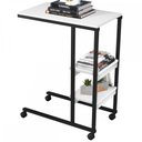 Ver imagem 2 de Mesa de Canto Fit 2 Prateleiras Preto/Branco - Art Panta