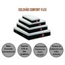 Colchão Queen Confort Flex com Molas Ensacadas 1,98x1,58x0,25 Branco e Preto - 2