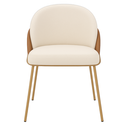 Ver imagem 6 de Cadeira Poltrona Decorativa Nuvem Premium Orgânico:bouclé Off White Courino Sintético Marrom