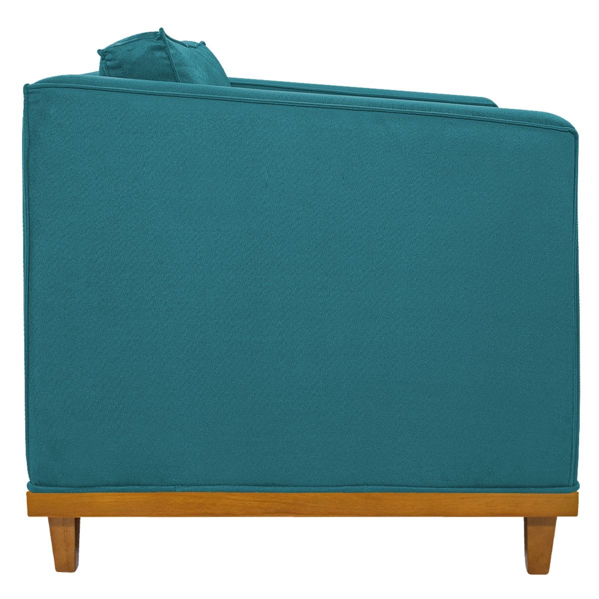 Sofá 2 Lugares Europa Suede Azul Turquesa ADJ Decor - 5