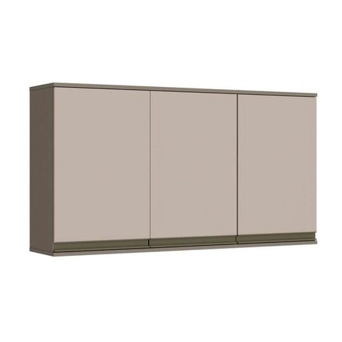 Armário Aéreo p/ Cozinha Connect 3 Portas Duna/Cristal - Henn